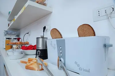 Cucina o angolo cottura di Atticobianco B&B