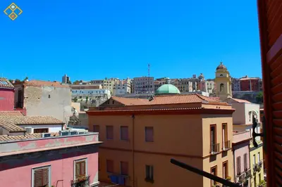 Vista generica su Cagliari o vista sulla città dall'interno dell'appartamento