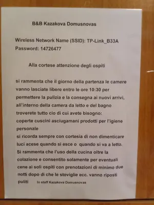 Planimetria di B&B Kazakova