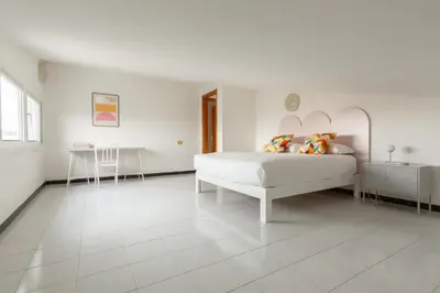 Letto o letti in una camera di Spacebility Airport - self check-in