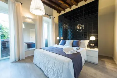 Letto o letti in una camera di LuxurYenne