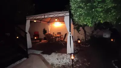 Patio o area all'aperto di Artista B&B