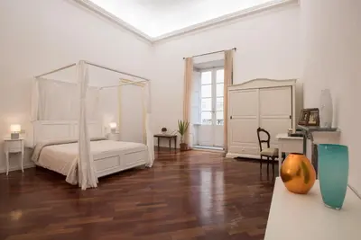 Letto o letti in una camera di Residenze al Castello