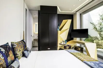 Letto o letti in una camera di Villa Vi