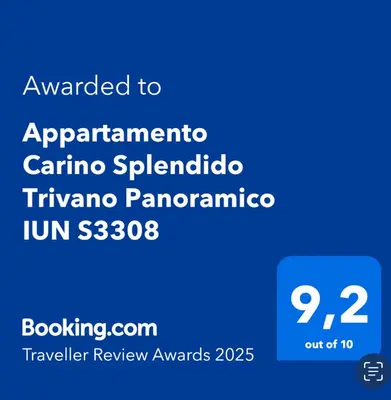 Certificato, attestato, insegna o altro documento esposto da Appartamento Carino Splendido Trivano Panoramico IUN S3308