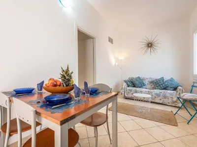 Area soggiorno di Levante beach houses