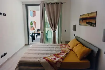 Letto o letti in una camera di Villa Riviera