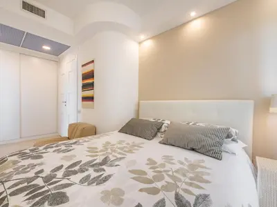 Letto o letti in una camera di Panorama Fantastico sul golfo degli angeli
