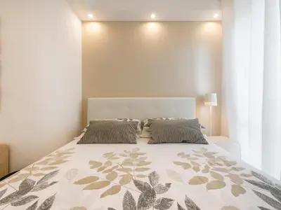 Letto o letti in una camera di Panorama Fantastico sul golfo degli angeli