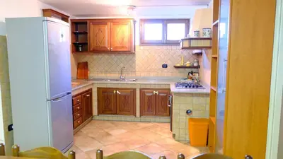 Cucina o angolo cottura di La Baia Casa vacanze-Seminterrato