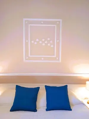 Letto o letti in una camera di Hotel Moderno