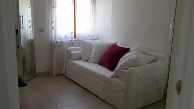 Area soggiorno di Casa Lisa a Porto Frailis