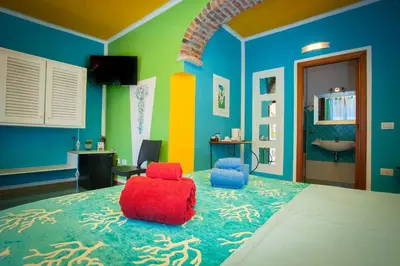 Letto o letti in una camera di Hotel Villa Belfiori