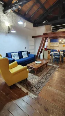 Area soggiorno di Oldtown romantic apartment