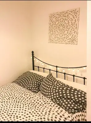 Letto o letti in una camera di Casa Anacleto