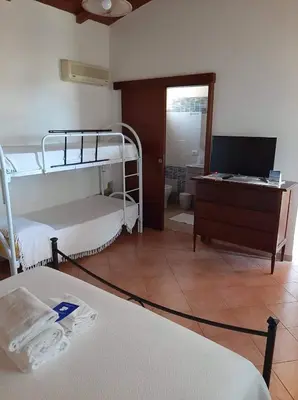 Letto o letti in una camera di Hotel Belvedere