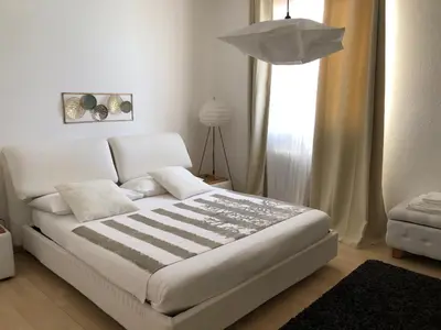 Letto o letti in una camera di Villa Ines con piscina sud Sardegna