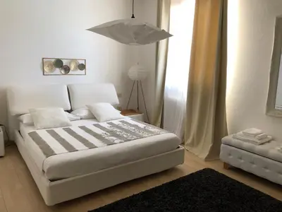 Letto o letti in una camera di Villa Ines con piscina sud Sardegna