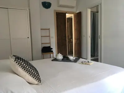 Letto o letti in una camera di B&B Francisca