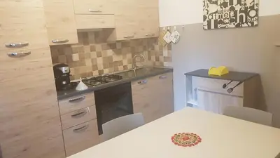 Cucina o angolo cottura di villa sul mare a Chia