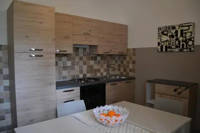 Cucina o angolo cottura di villa sul mare a Chia