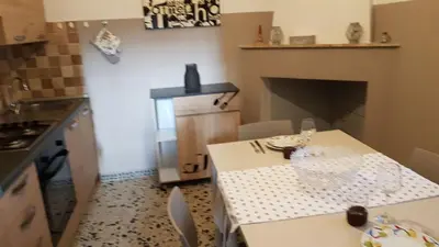 Cucina o angolo cottura di villa sul mare a Chia