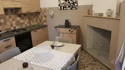 Cucina o angolo cottura di villa sul mare a Chia