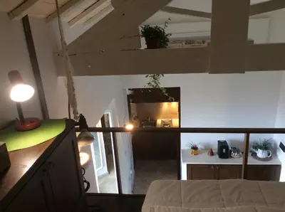 Letto o letti in una camera di Old castle S. Croce