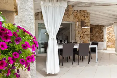 Planimetria di Villa Ginestra con piscina e giardino privato a 500 mt dal mare