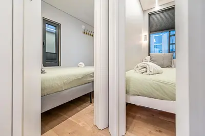 Letto o letti in una camera di The Homeboat Company Sant'Elmo-Cagliari