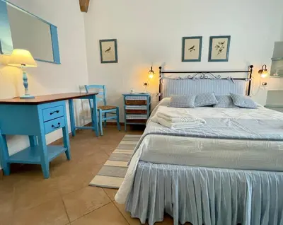 Letto o letti in una camera di La casetta turchese