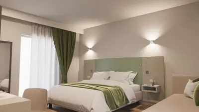 Letto o letti in una camera di Hotel Stele di Nora