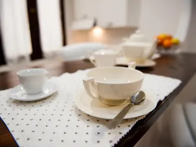Set per la preparazione di tè e caffè presso Casa Lupa Magnifica con Giardino