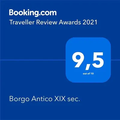 Certificato, attestato, insegna o altro documento esposto da Borgo Antico XIX sec.