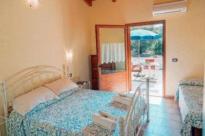 Letto o letti in una camera di Agriturismo Rocce Bianche