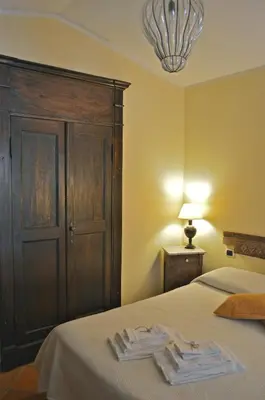 Letto o letti in una camera di Villa Charlie