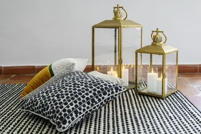 Letto o letti in una camera di Castello House