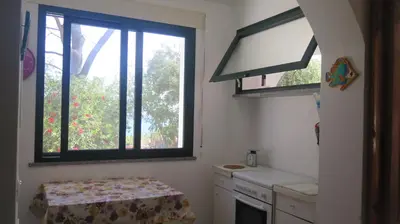 Cucina o angolo cottura di Casa con giardino sulla spiaggia
