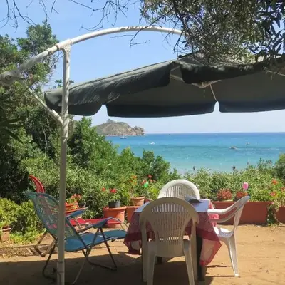 Casa con giardino sulla spiaggia
