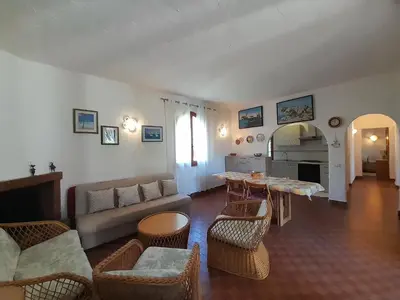 Area soggiorno di Nuova Valmar Villa Carta 100 mt mare