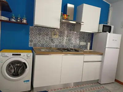 Cucina o angolo cottura di Casa vacanze da Roberta a pochi km da Oristano