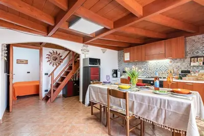 Cucina o angolo cottura di Vista Sul Pan di Zucchero - Terrazza vista mare a Nebida