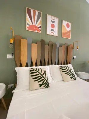 Letto o letti in una camera di Il Timone B&B