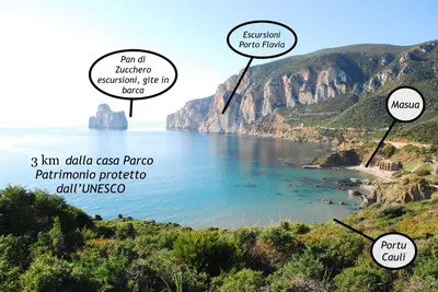 Paesaggio naturale nelle vicinanze della casa vacanze