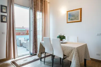 Area soggiorno di Alle Pavoncelle casa vacanze con terrazzo di 50 mq