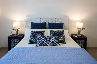 Letto o letti in una camera di Residence Mar Mediterraneo