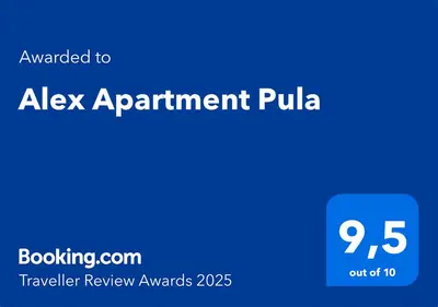 Certificato, attestato, insegna o altro documento esposto da Alex Apartment Pula