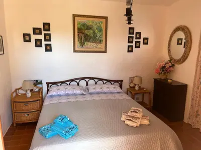 Letto o letti in una camera di Villa Matteo sea view