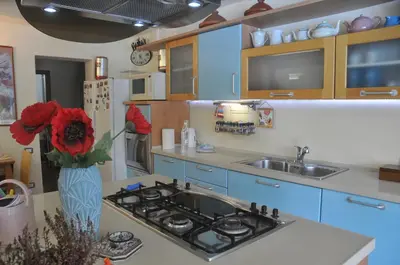 Cucina o angolo cottura di Very cozy, comfortable lanthana villa on 2 floors, independent