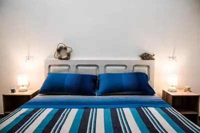 Letto o letti in una camera di Mediterranean house